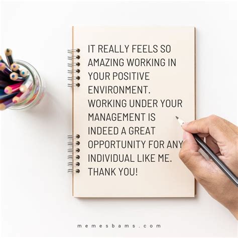 Thank You Notes to Boss & Appreciation Letter and Messages to Boss