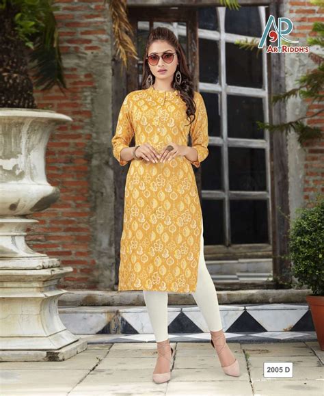 Reyon capsule kurti by ARTRIDDHS
