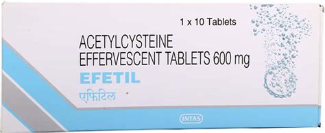 Efetil 600 MG Effervescent Tablet (10): Uses, Side Effects, Price ...