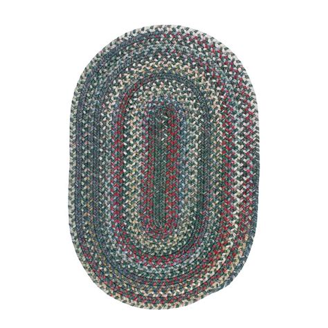 Colonial Mills Chestnut Knoll 8 X 11 (ft) Braided Thyme Green Oval ...