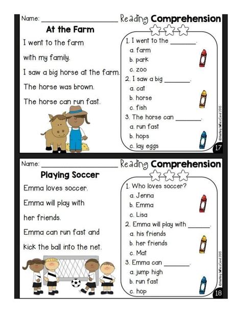 Reading Comprehension Grade 1 - Jenny Printable