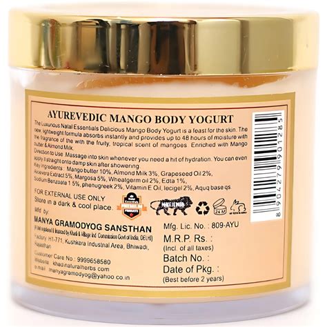 Ayurvedic Mango Body Yogurt – Khadi Natural Herbs