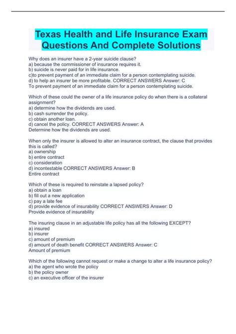 Image result for Health Insurance License Exam Questions