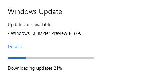 Released Download Windows 10 Build 14379