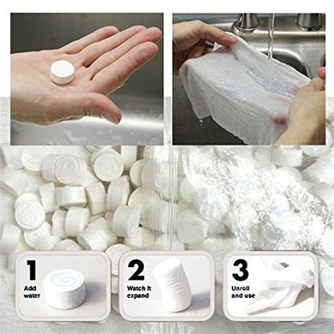 Pindia Set Of 100Pc Disposable Compressed Towel Portable Face Care Face ...