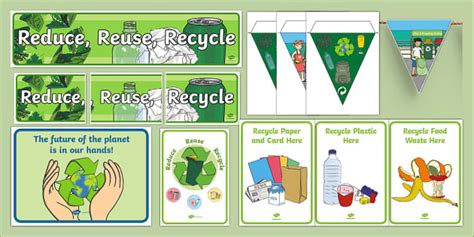 National Recycling Week Display Pack (teacher made) - Twinkl