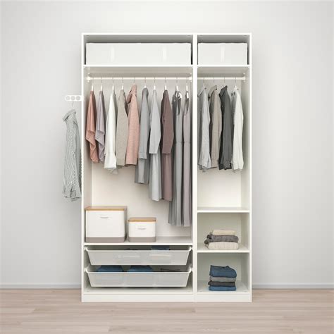 PAX / ÅHEIM wardrobe combination, white/mirror glass, 150x60x236 cm ...