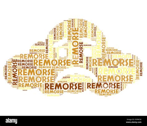 Remorse Word Meaning Self Accusation And Sorrow Stock Photo - Alamy