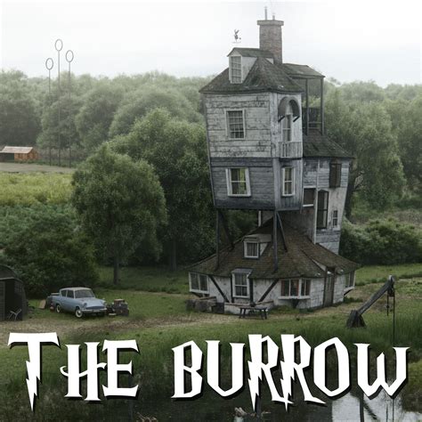 ArtStation - The Burrow - Harry Potter Overcast (2021)