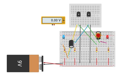 Image result for LED Connection with Switch Tinkercad