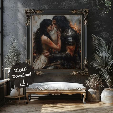 Lorcan & Elide Art Print: Throne of Glass Bookish Gift (digital ...