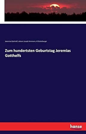 Buy Zum hundertsten Geburtstag Jeremias Gotthelfs Book Online at Low ...