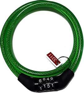 Motoren Green Cable/Combination/Number Lock for Helmet/Cylce/Mahindra ...