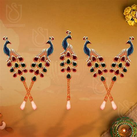 Buy UrbanShilp Pooja Tilak Stick Meenakari Colorful Diamond Tilak ...