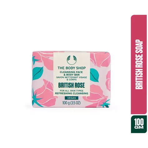 Buy The Body Shop British Rose Soap, Vegan 100g - Luxurious Cleanse ...