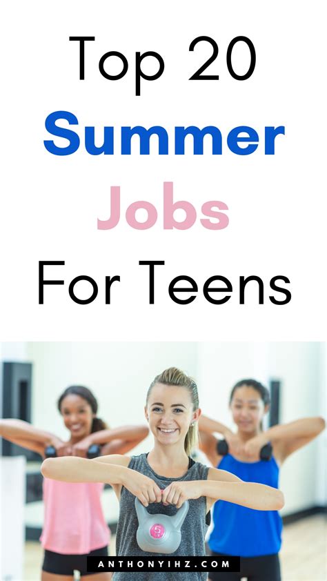 20 High Paying Summer Jobs For Teens - Anthony Ihz