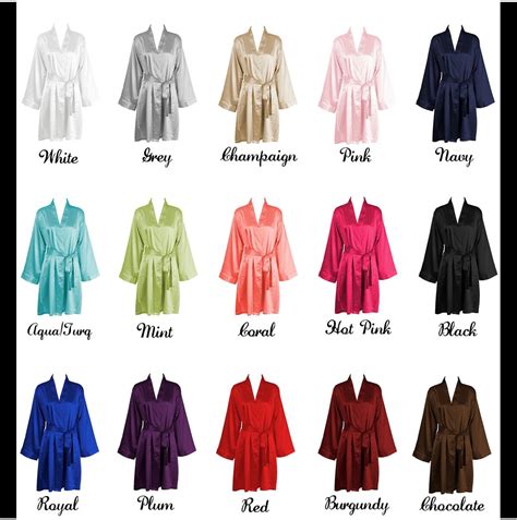 Personalized Satin Robe – Bridesmaid Bridal Party Gifts | Satin ...