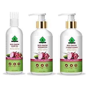 Buy AYURPANCH Red Onion & Black Seed Hair Care Kit for Hair Growth and ...