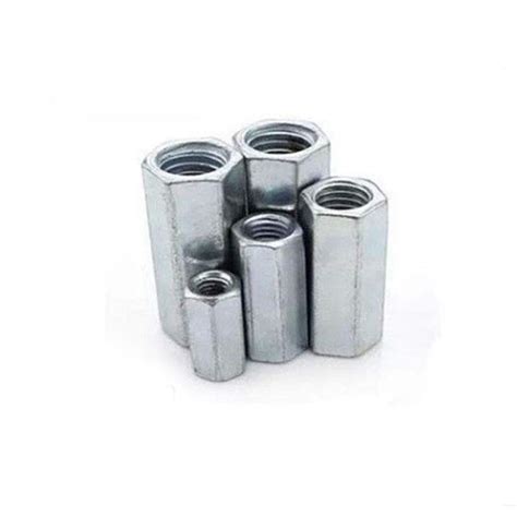 5pcs/2pcs M5 M6 M8 M10 M12 Rod Coupling Hex Nut Steel Galvanized Long ...