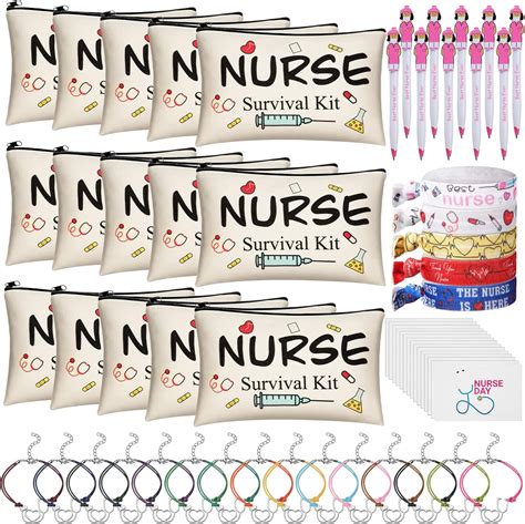 Amazon.com: Gerrii 75 Pcs Nurse Appreciation Gifts Set Nurses Week ...
