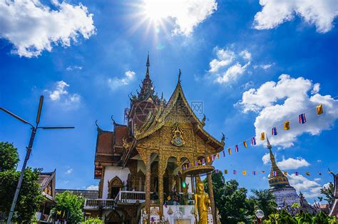 泰国清迈玛哈湾寺高清图片下载-正版图片501021209-摄图网