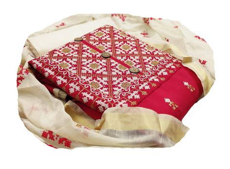 Buy Shree Ganesh Retail Women's Chanderi Cotton Embroidered Salwar ...