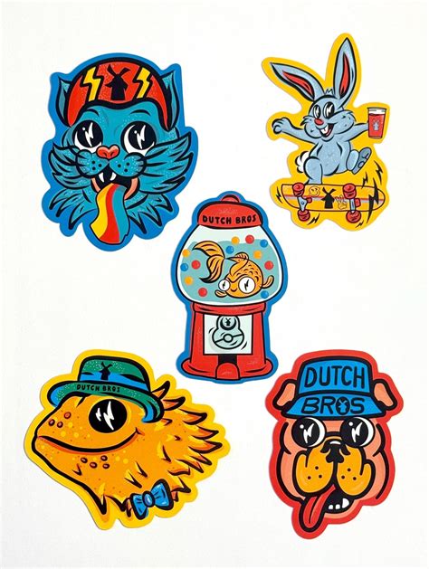 2025 Dutch Bros Stickers - Etsy