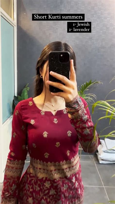 SAMVRITA Maroon Jewish Cotton Printed Short Kurti Price in India - Buy ...