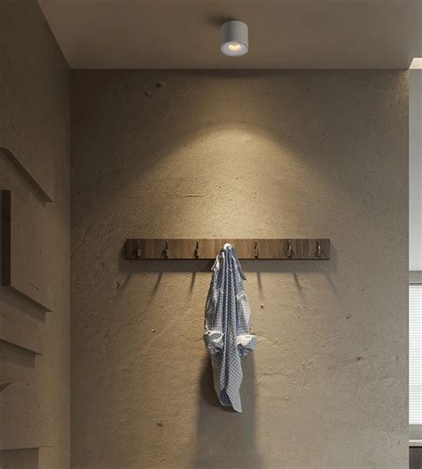 PIR Motion Sensor LED Ceiling Downlight 12W - Surface Mounted Anti-Gla ...