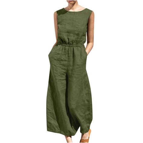 Womens Linen Jumpsuit