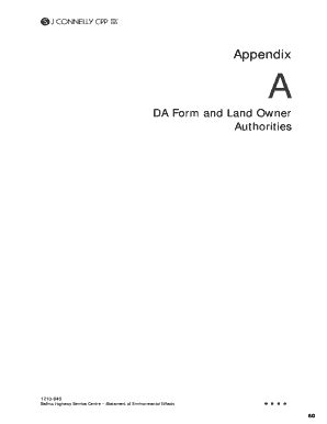 Fillable Online A - Amended DA Form and Land Owner Authority Fax Email ...