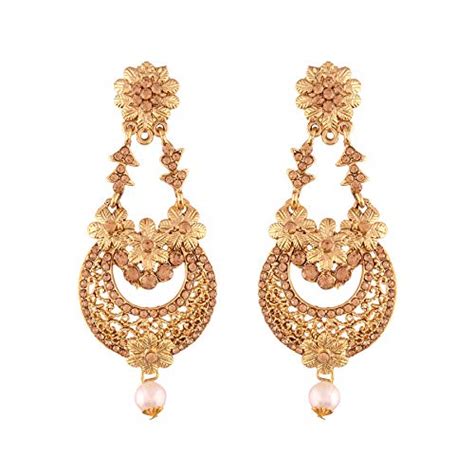 I Jewels Gold Plated Traditional Chandelier Earrings For Women E2601FL ...