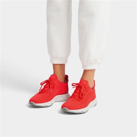 Buy VITAMIN FFX KNIT SPORTS SNEAKERS Orange Sports LT Sports Lace-Ups ...