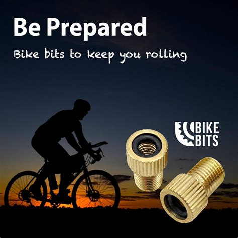 Bike Bits Brass Presta to Schrader Valve Adapter - 4 India | Ubuy