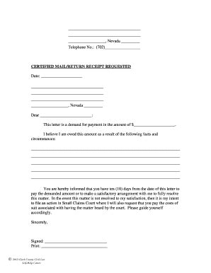 Demand Letter Forms and Templates - Fillable & Printable Samples for ...