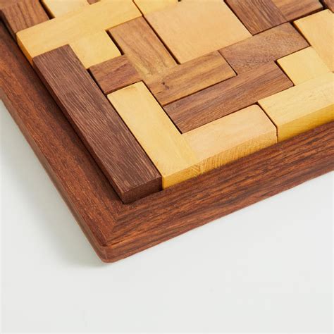 Buy Splendid Wood Puzzle Table Accent from Home Centre at just INR 699.0