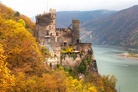 One of the ultimate autumn travel moments: Spotting Rheinstein Castle ...
