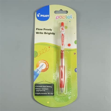 Pilot Poplol 0.7mm Fine Red Color Retractable And Refillable Roller ...