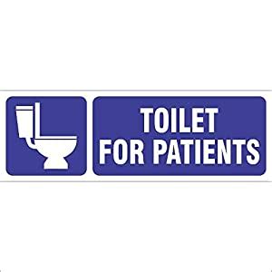 KREEPO Toilet for Patients Sign Board Sticker (Pack of 2) : Amazon.in ...