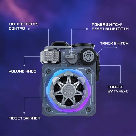 Buy Muzen Bluetooth Speaker, Cyber Cube Pro Bluetooth 5.0 Modern Design ...