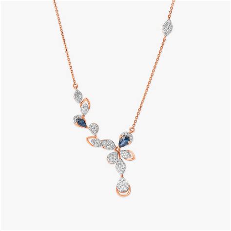 Ethereal Sapphire and Diamond Necklace