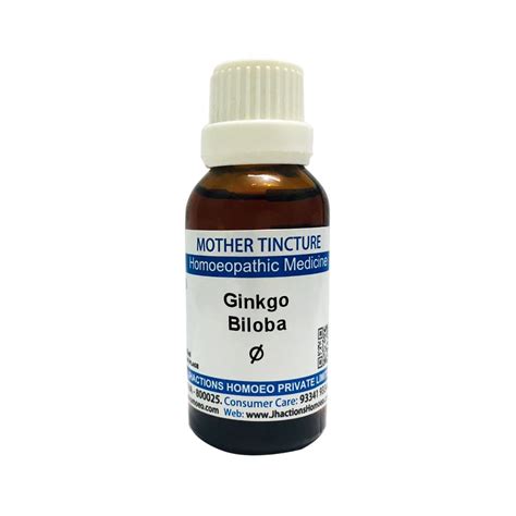 Buy Jhactions® Ginkgo Biloba Q - 30mL | Homeopathic Mother Tincture ...