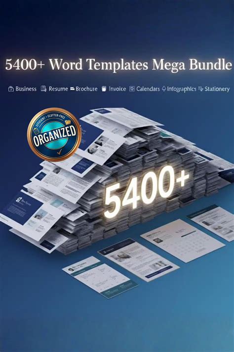5400+ Word Templates Bundle (organized) – Business, Resume, Brochure ...