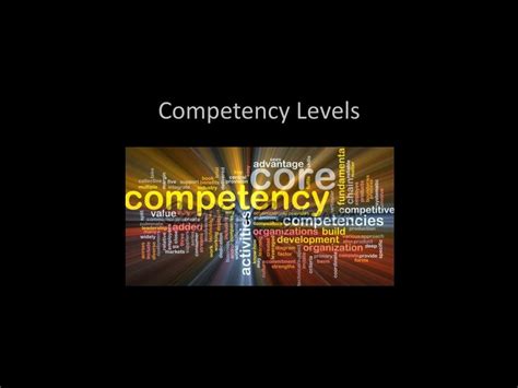 Competency Levels 的图像结果