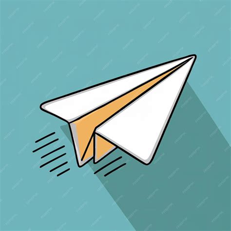 A paper airplane with a blue background that says a paper airplane ...