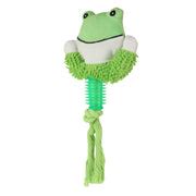 BASIL Plush toy with Rope Green - The Basil Pet Care