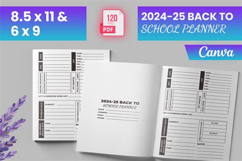 2024-25 Back to School Planner Canva KDP Graphic by Boss Designer · Creative Fabrica
