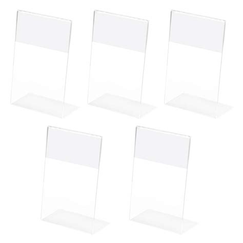 Yotino 5 Packs Sign Holder A5 Clear Acrylic Poster Menu | Desertcart INDIA
