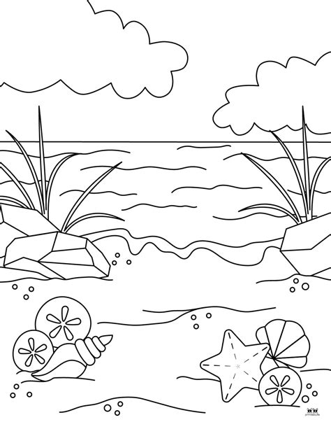 Coloring Pages Of The Beach
