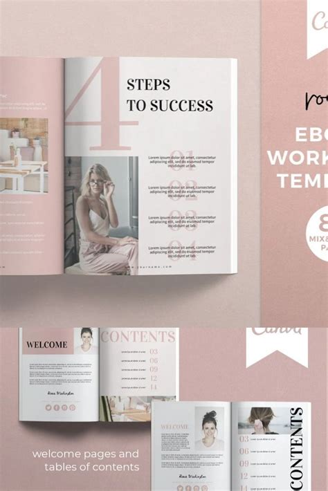 Ebook Workbook Canva Template | Ebook template, Goal planning sheet ...